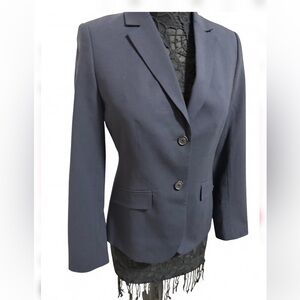 Brooks Brothers Women's Dark Blue Wool Blazer